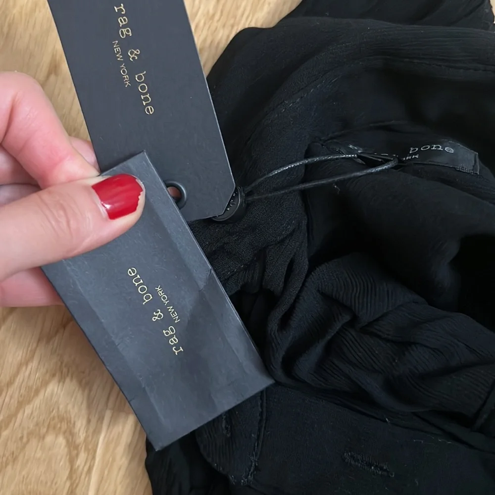 NWT Rag & Bone black shelly shirt - Picture 5 of 6